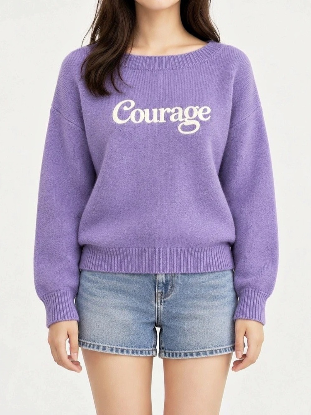 Purple Crewneck Sweater